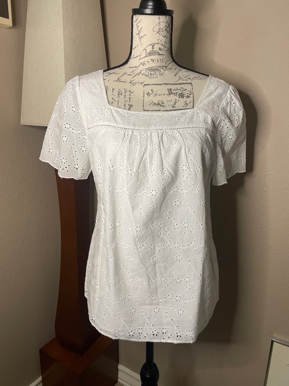 Talbots Eyelet Top NWT